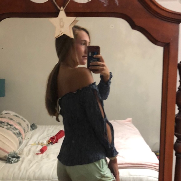 off the shoulder top american eagle - Picture 3 of 7